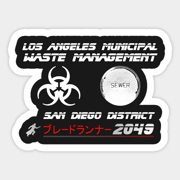 Blade Runner 2049 Los Angeles Dump Sticker by specialdelivery